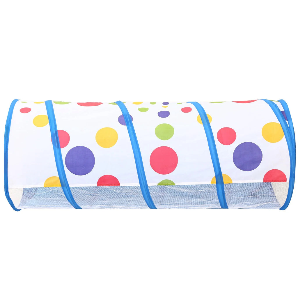 Blue Pop-up Play Tent with Crawl Tunnel Storage Bag W866