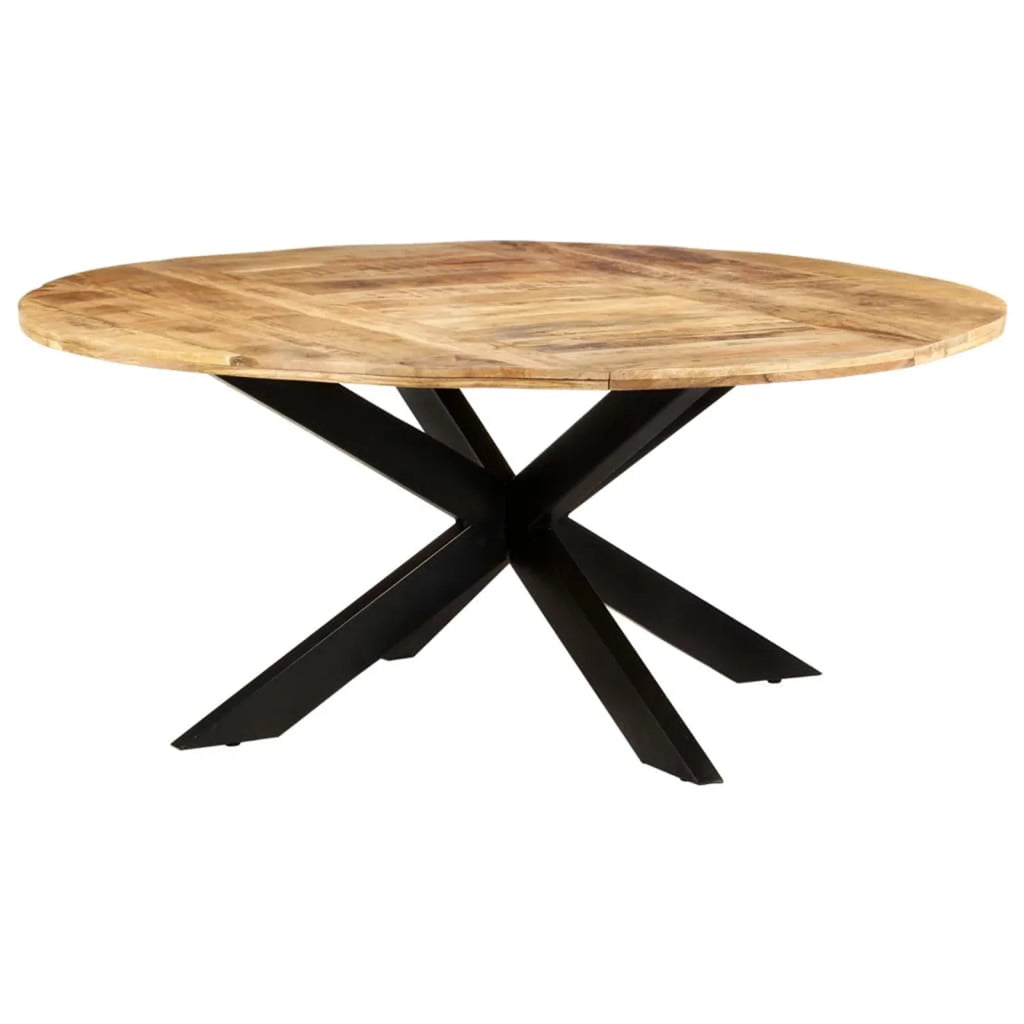 Round Rough Mango Wood Dining Table G957170