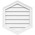 Vertical Peaked Surface Mount PVC Gable Vent J540