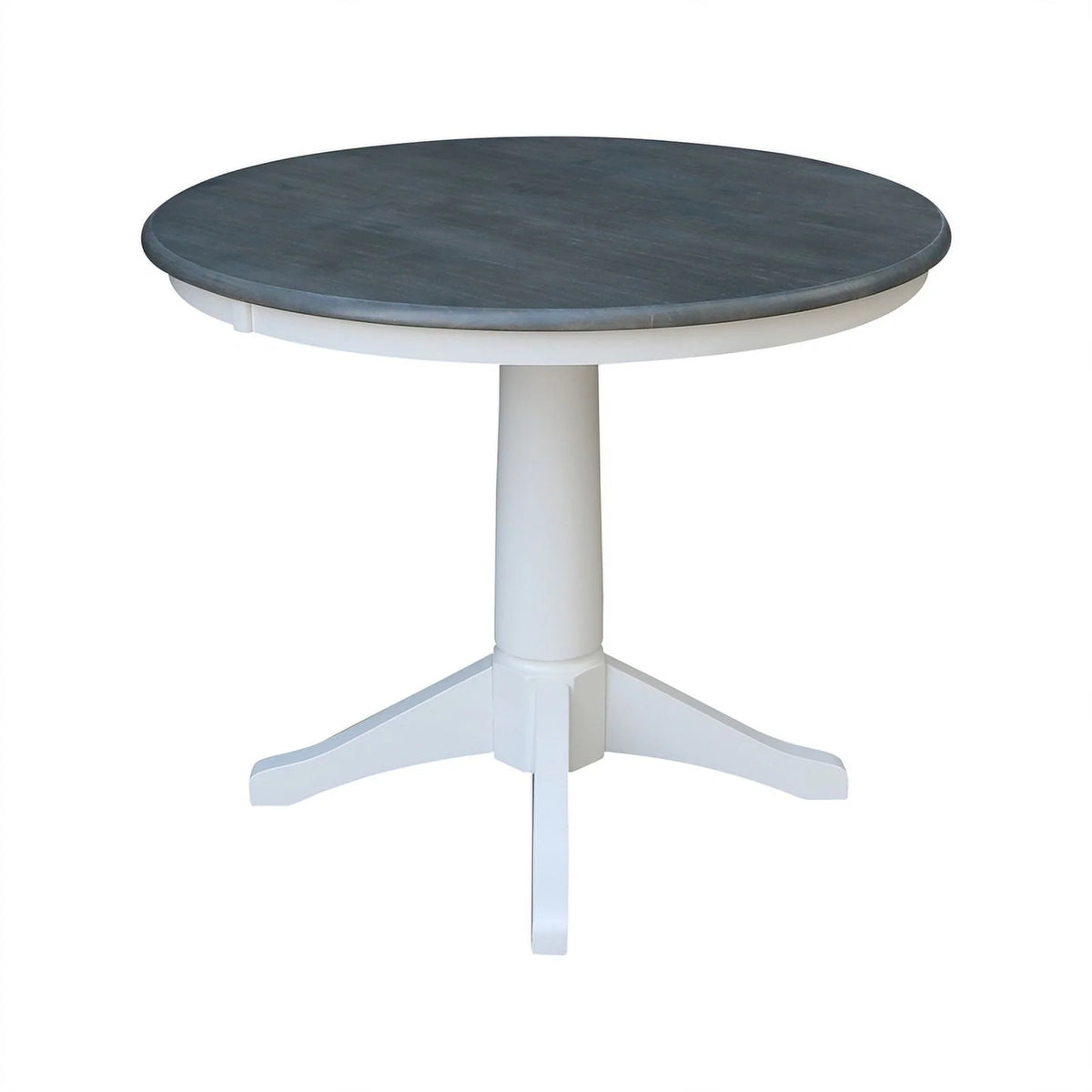 Round Wood Pedestal Dining Table with 4 Chairs Z895