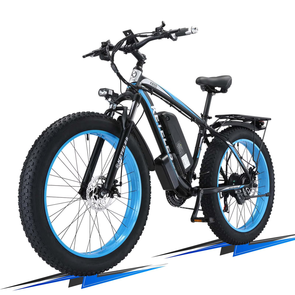 750W Electric Mountain Bike 26" Fat Tire Removable Battery C495