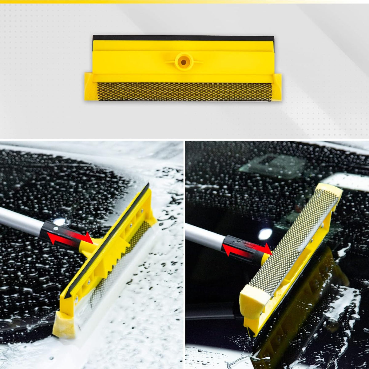 5 in 1 Car Wash Brush with 56 - Inch Aluminum Handle T4950