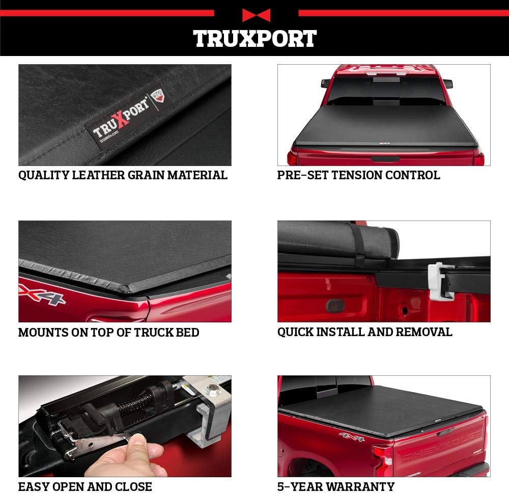 TruXport Soft Roll Up Truck Bed Tonneau Cover D124