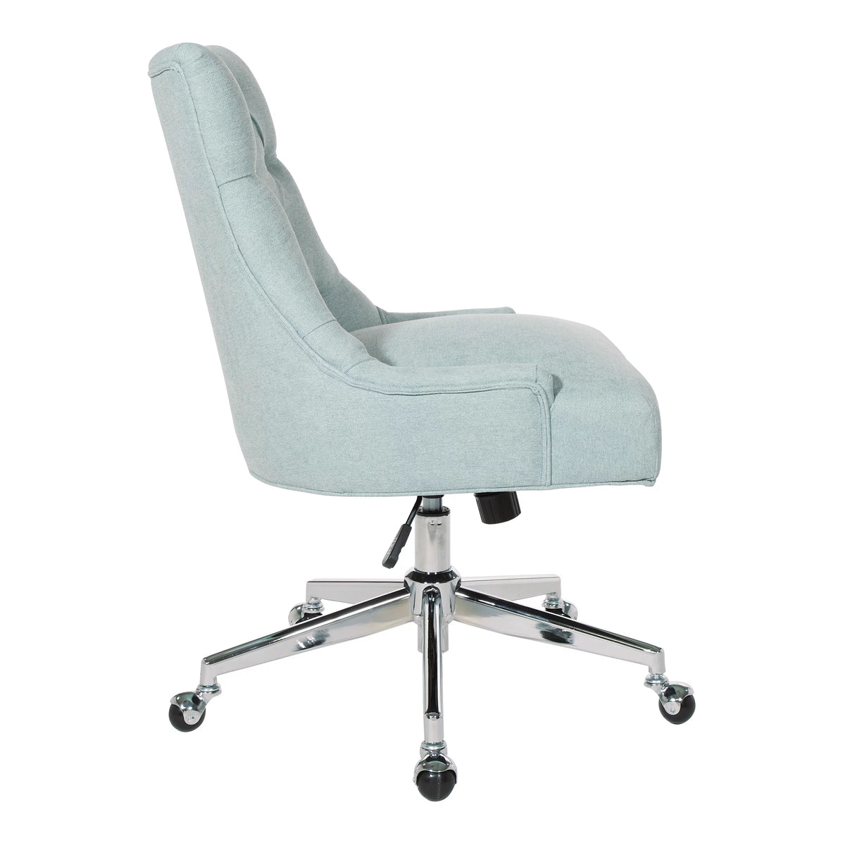 Mint Blue Fabric Office Chair with Chrome Base L99679