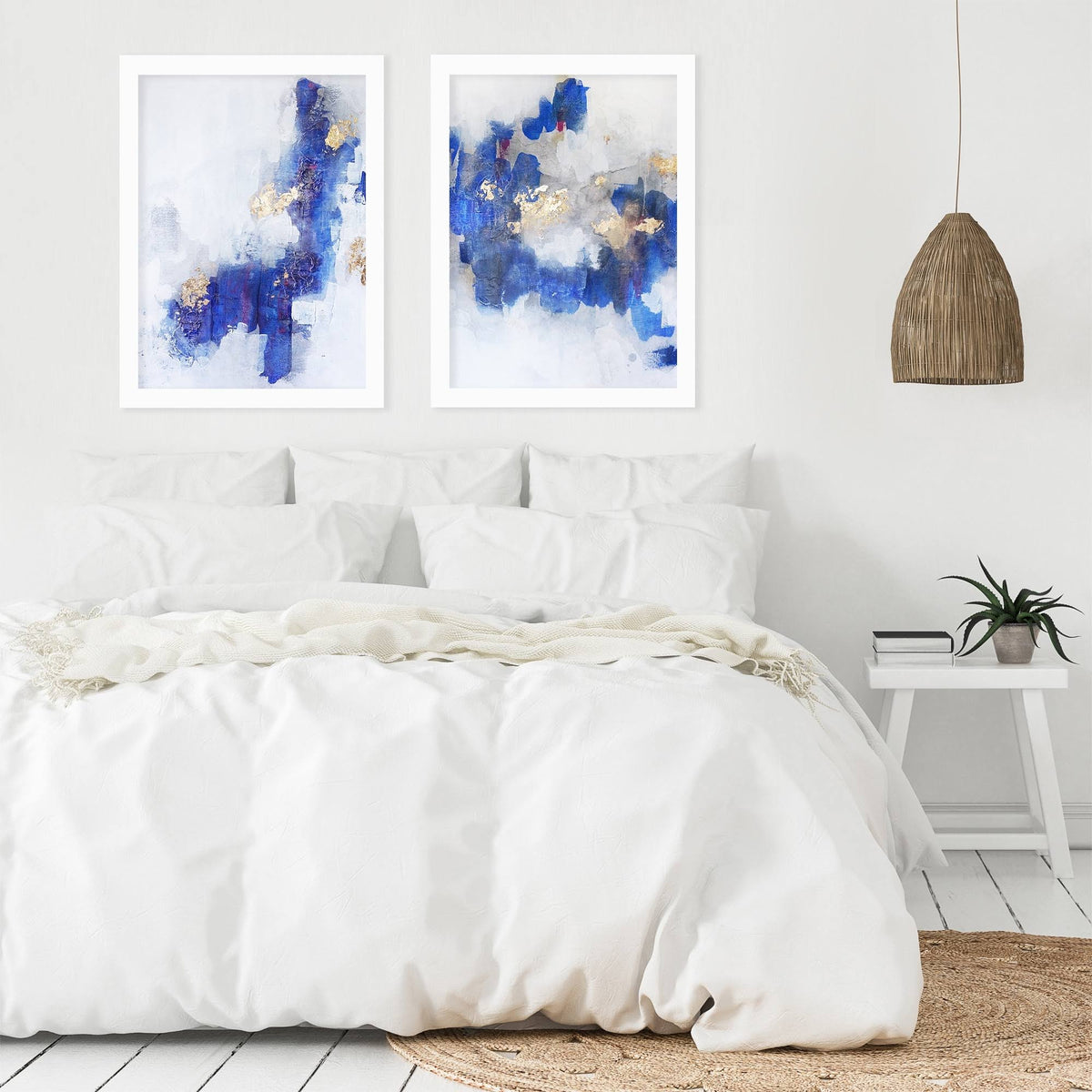 White Framed Print Set I85903