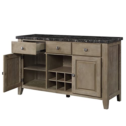 Oak Finish Server V60137