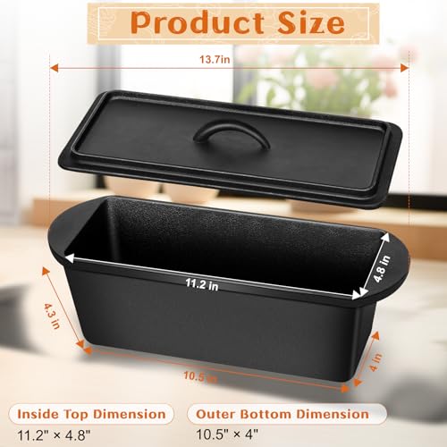 3.2 qt Cast Iron Bread Pan with Lid V6815