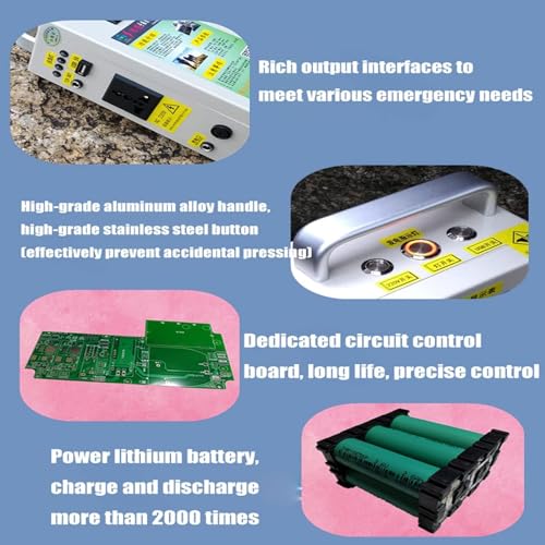500W Hand Crank Generator with Outlets DC/USB Supply P795106