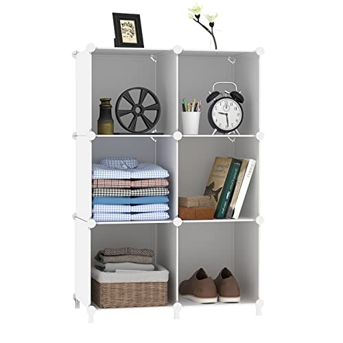 6 Cube Translucent Plastic Storage Organizer T931