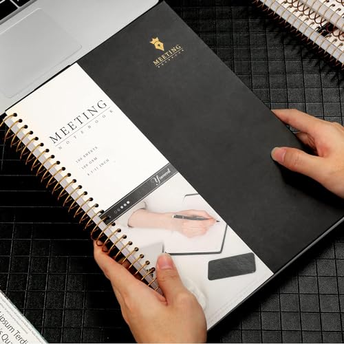 Pink Hardcover Leather Meeting Notebook G44903