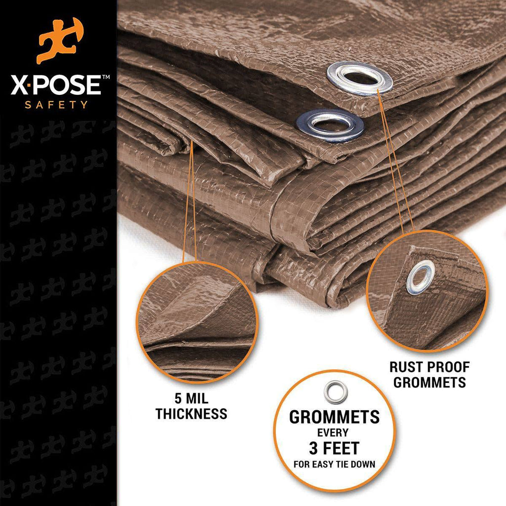 Brown Poly Tarps Case of 6 T1903