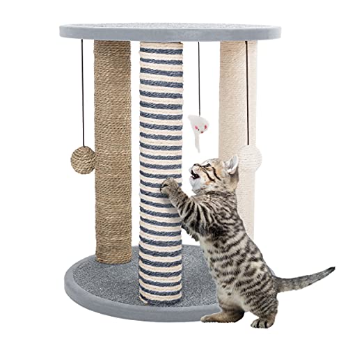 Brown Large Cat Scratching Post with Carpeted Base G966924