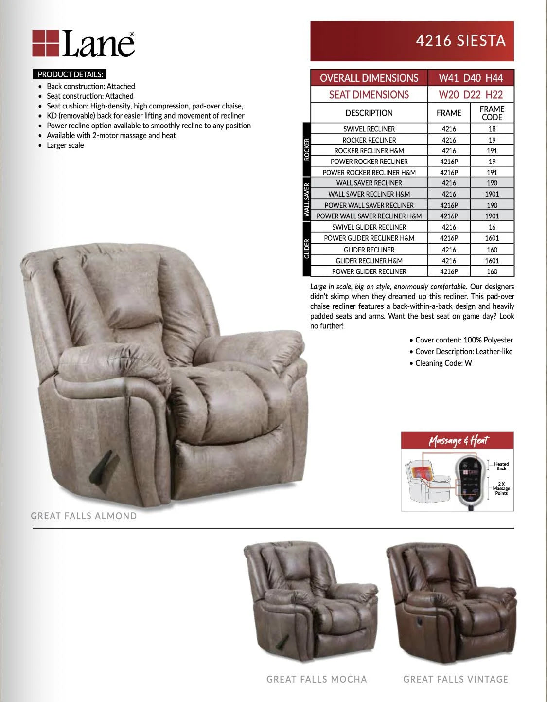 Mink Rocker Recliner G56538