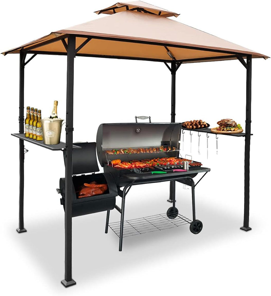 8'x5' Grill Gazebo BBQ Patio Shelter Canopy J9721