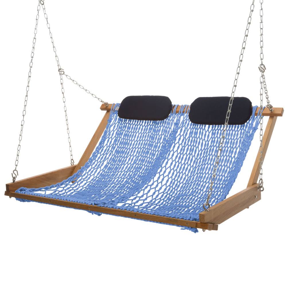 Coastal Blue Rope Porch Swing L551840