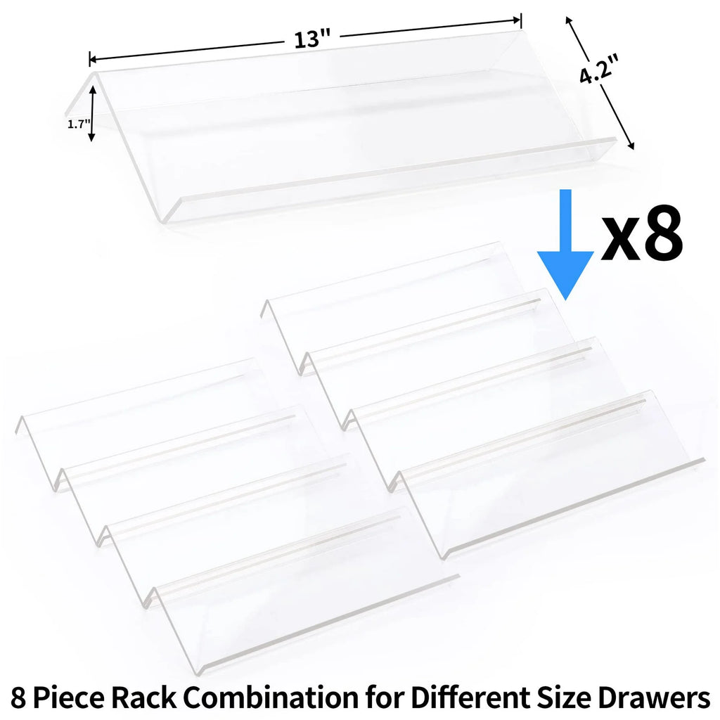 4 Tier 2 Set Expandable Acrylic Spice Drawer Organizer L96640