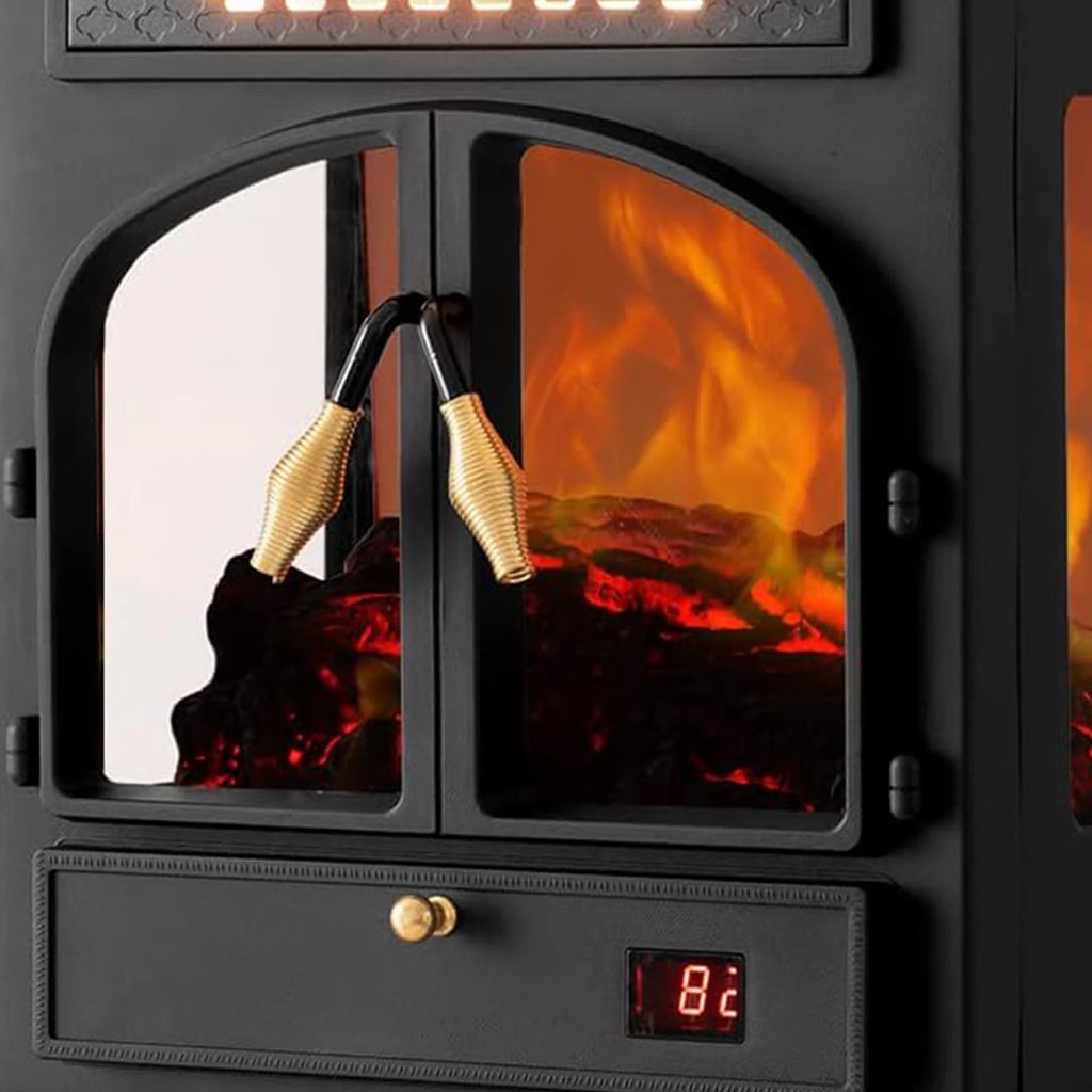 Freestanding Portable Electric Fireplace Heater Stove M177