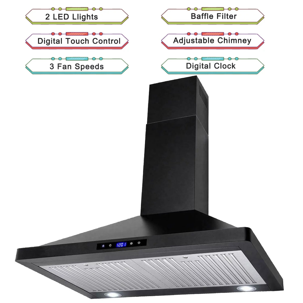 30 inch Stainless Steel Wall Mount Range Hood Y51371