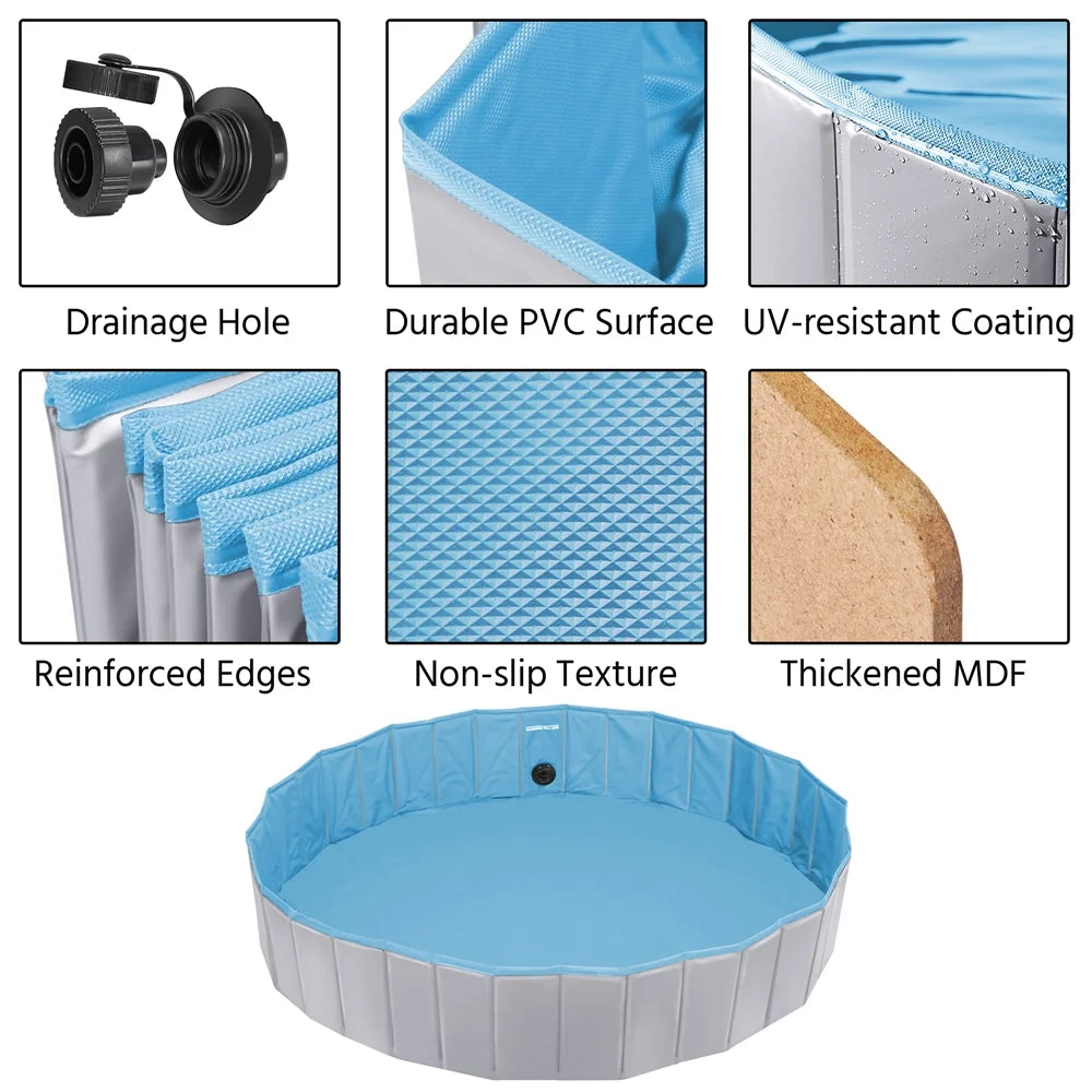 Foldable Pet Swimming Pool Wash Tub XX-Large V806