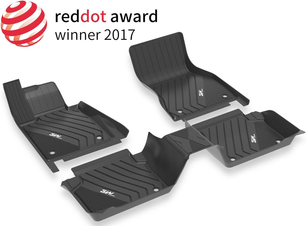 Black Custom Fit Floor Liner for BMW X5 2014-2018 1st 2nd Row Full-Set Car Mats Y837041