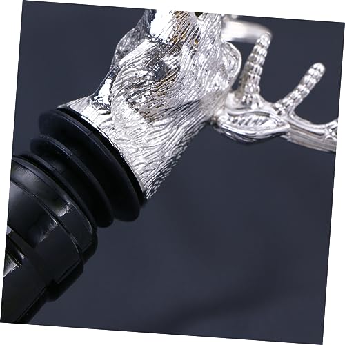 Deer Head Wine Pourer Aerator Bottle Stopper with Silicone Stopper B3092