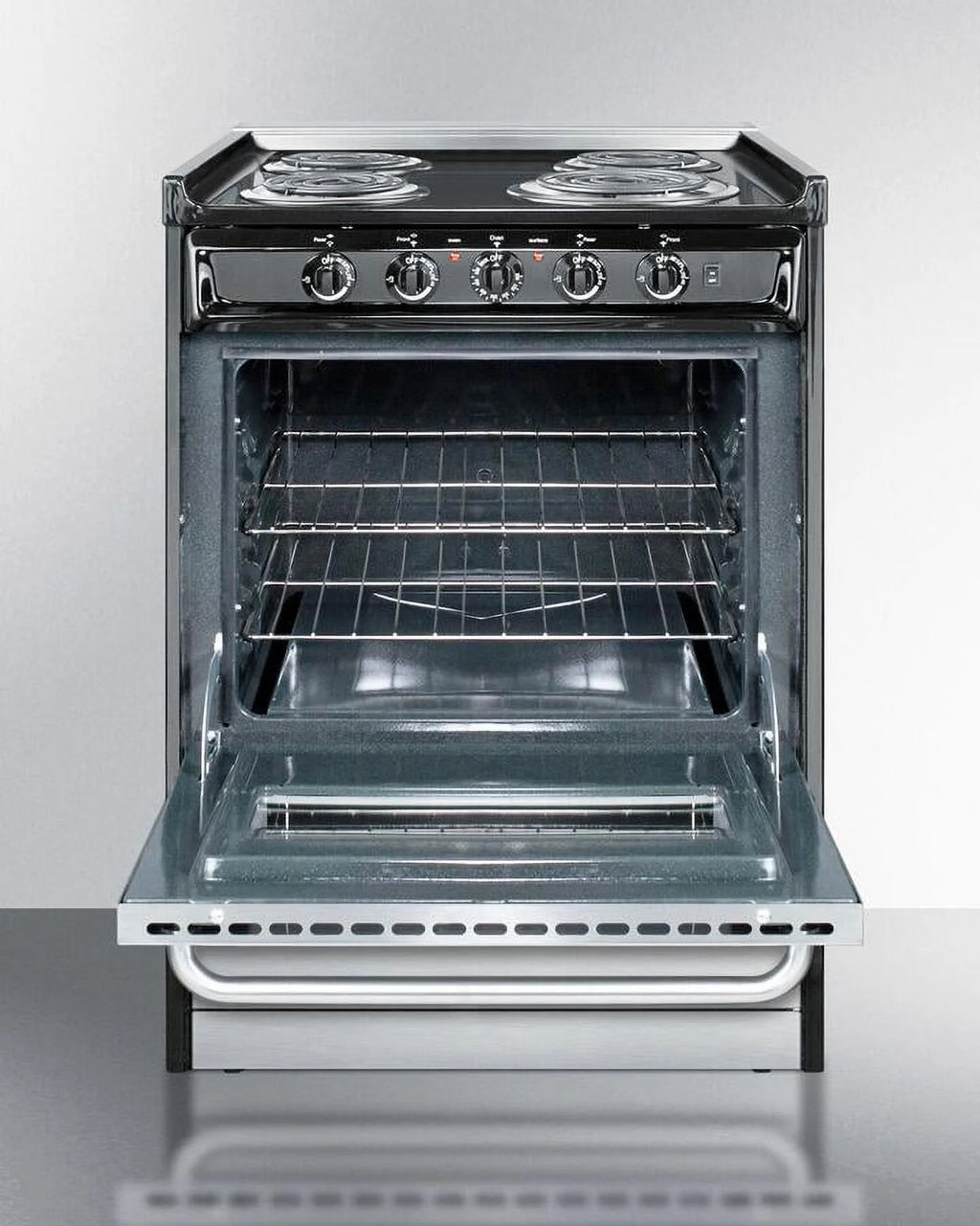 24 in. Slide-In Electric Range with Stainless Steel Doors J557463