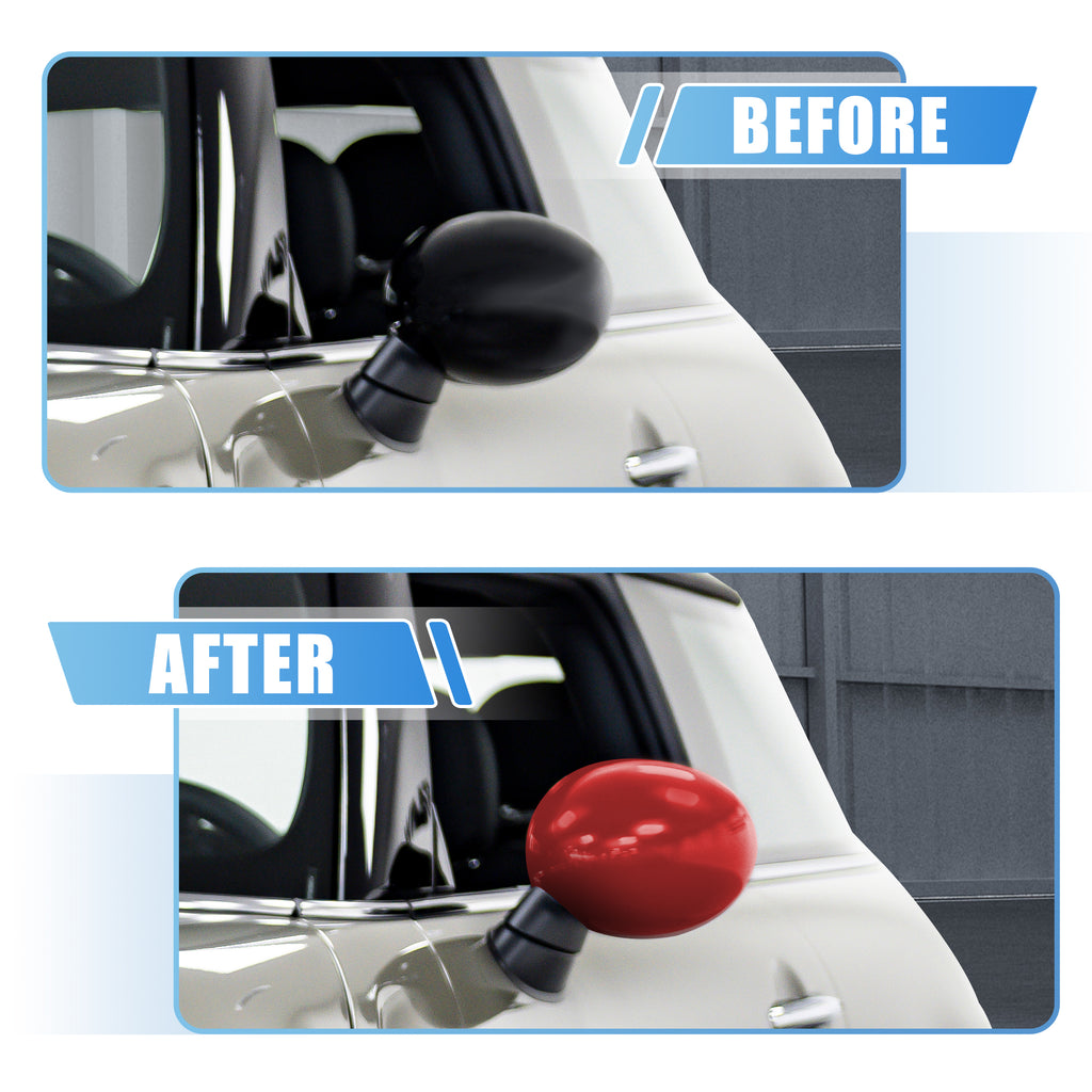 Red Exterior Rear View Mirror Cover with Induction Hole I664