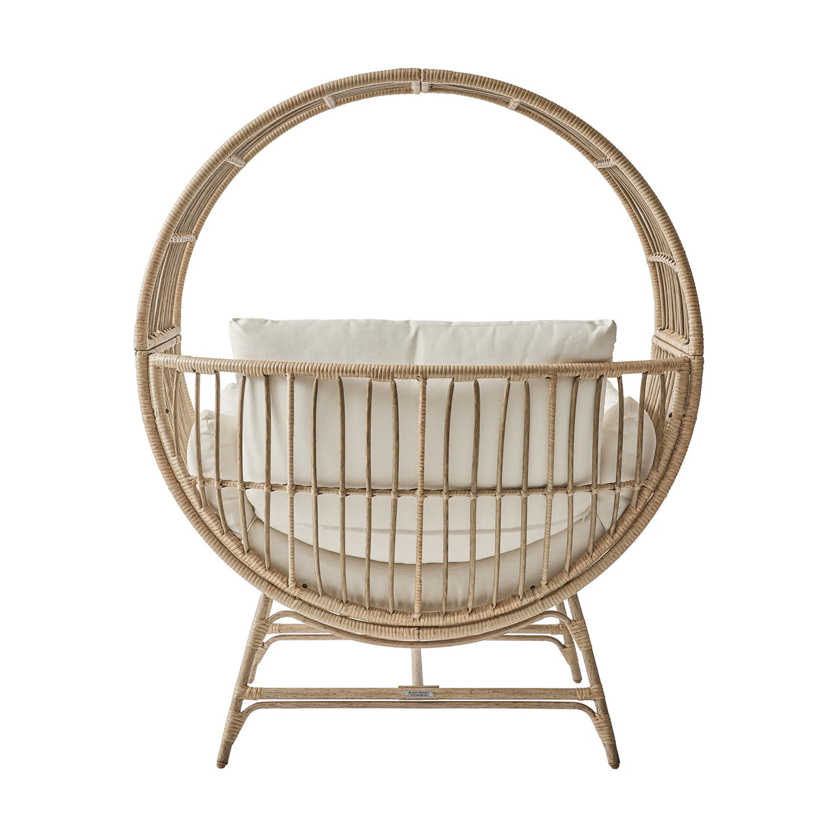 Round Wicker Outdoor Egg Chair H55936