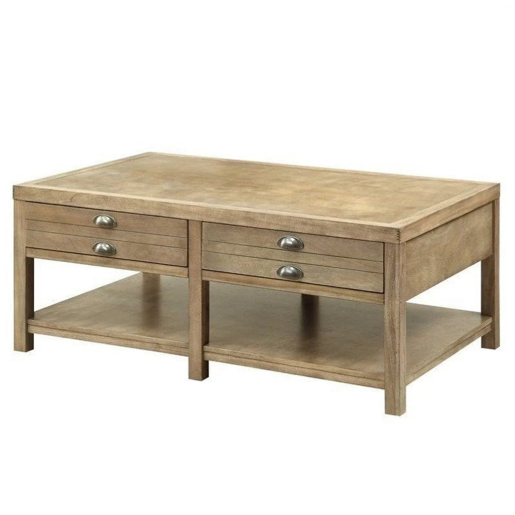 Light Oak 2-Drawer Coffee Table P288