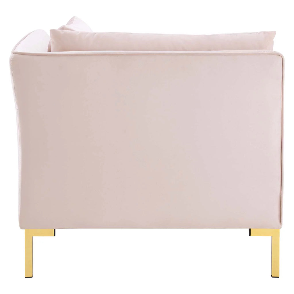 Pink Performance Velvet Sofa P4717