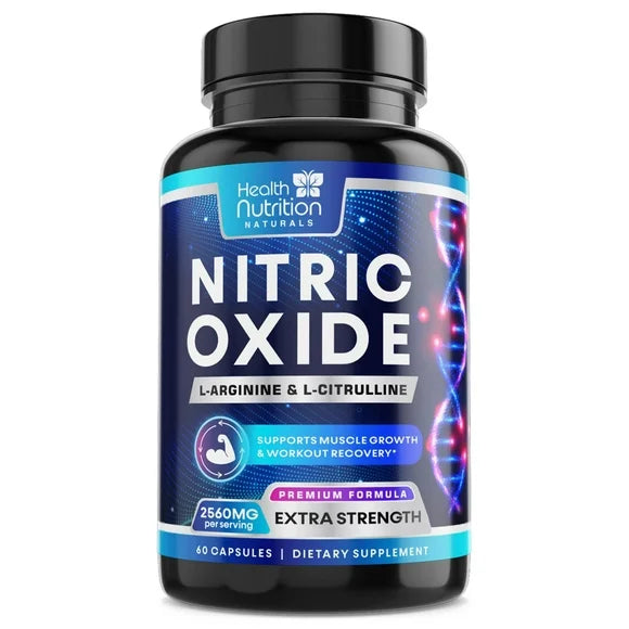 Nitric Oxide Supplement L Arginine Citrulline Malate AAKG Beta Alanine 60 Capsules C55725
