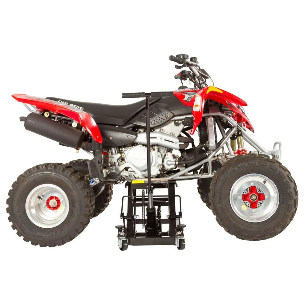 Black Widow Foot-Operated Motorcycle or ATV Lift Jack Stand T342869