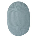 3' x 5' Blue Reversible Oval Area Rug Q467200