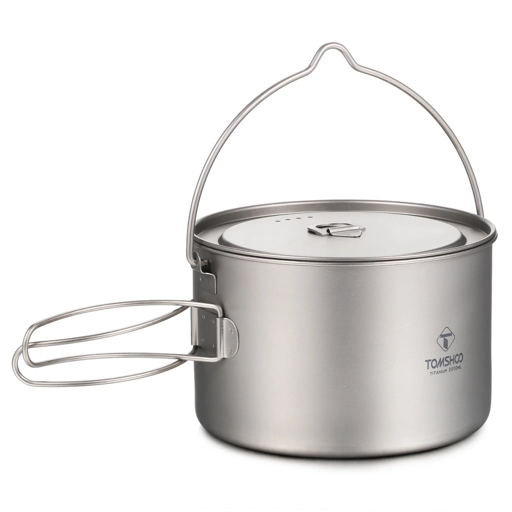 Titanium Camping Cookware with Lid U1959
