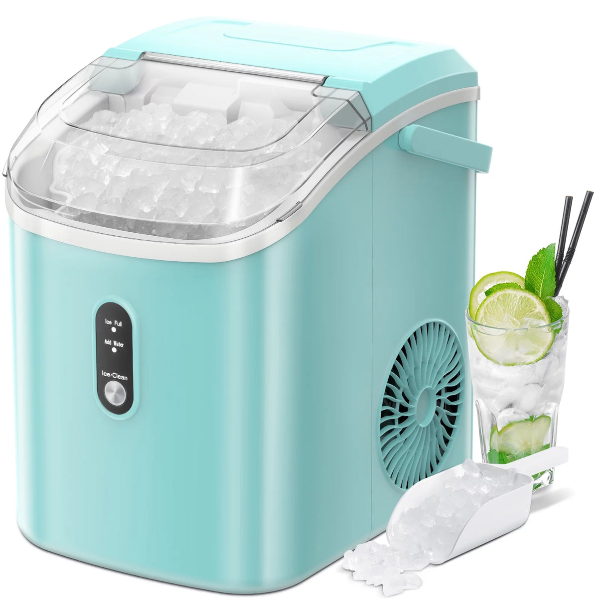 Portable Countertop Nugget Ice Maker with Self-Cleaning P989