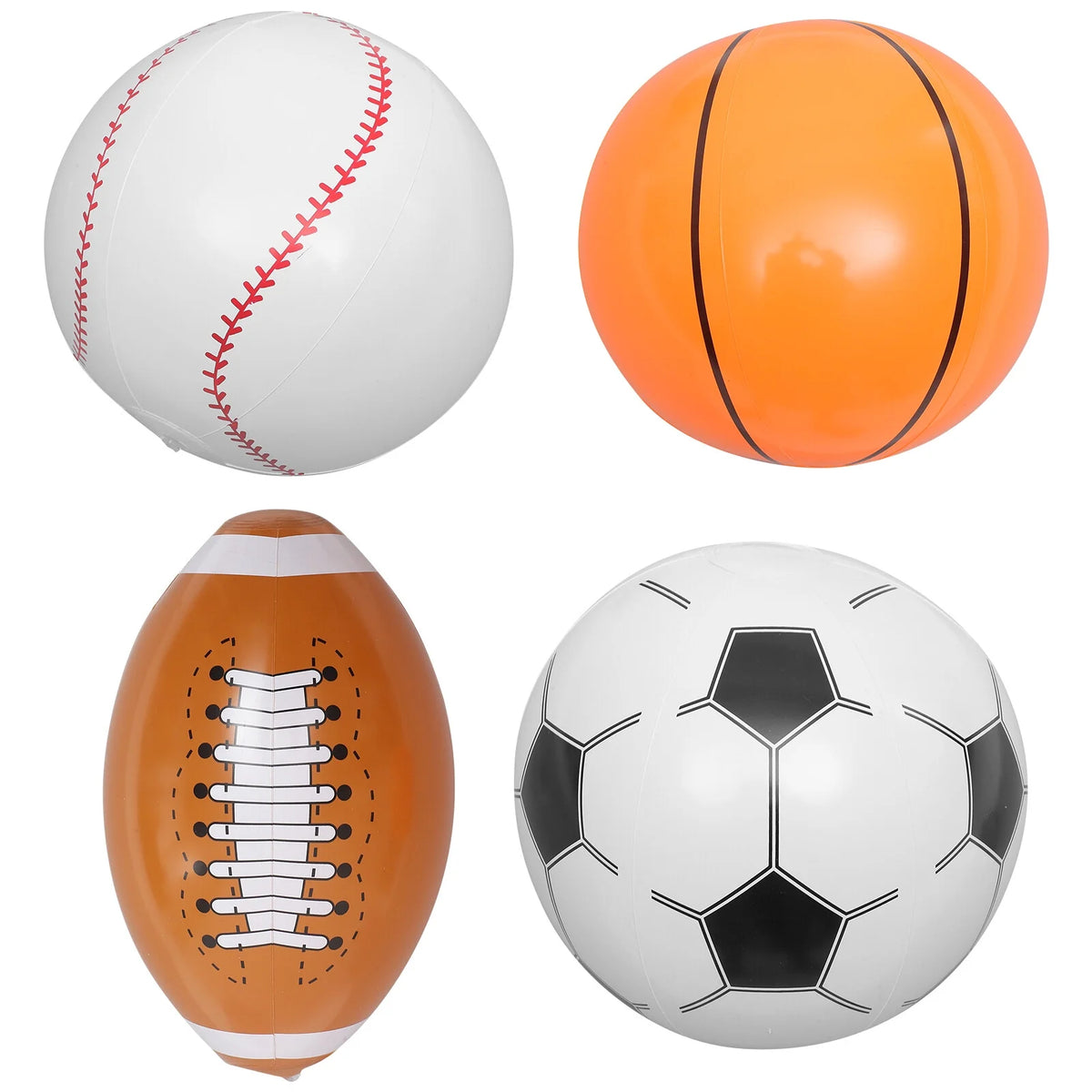 Inflatable Beach Ball Set of 4 D817