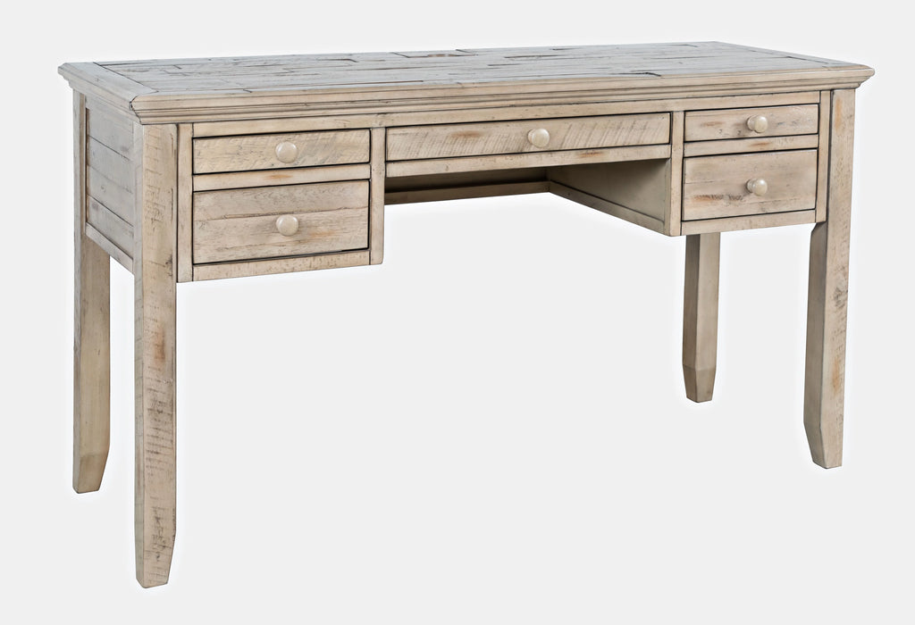 Distressed Acacia USB Charging Desk X795693