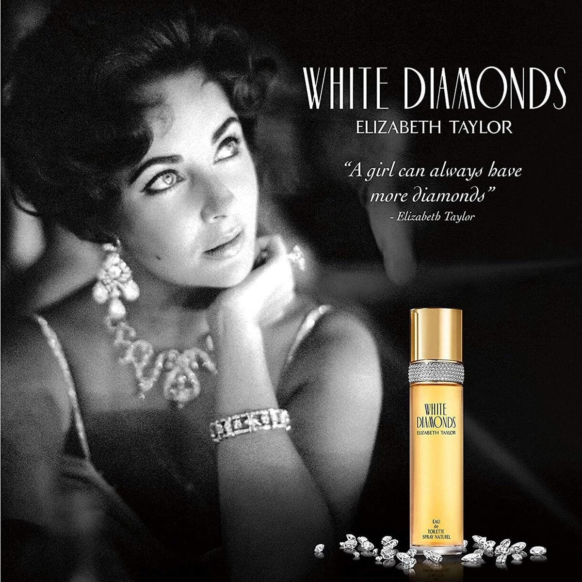 White Diamonds Eau De Toilette Spray 1.7 oz U4106