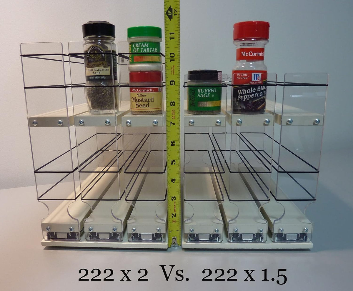 Spice Rack Cabinet Mounted 3 Drawers 30 Capacity L53257