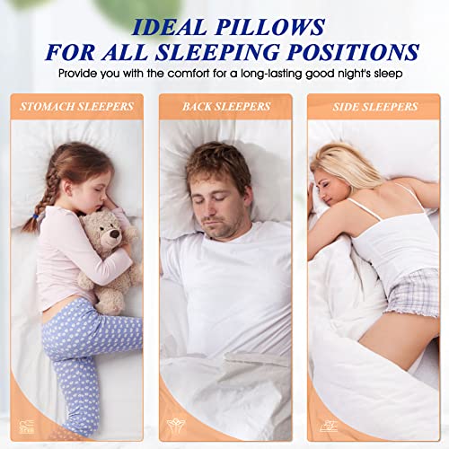 King Size Set of 2 Firm Bed Pillows G73940