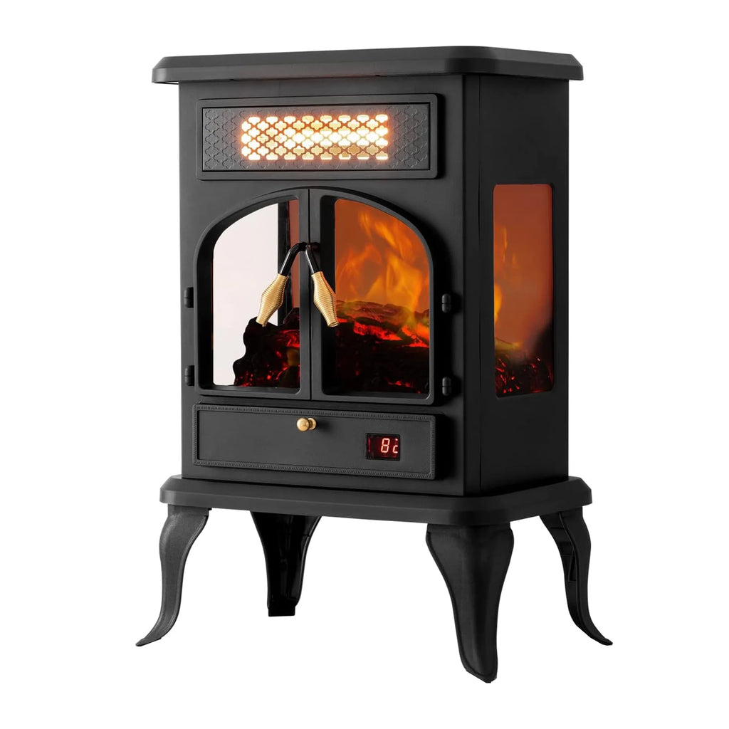 Freestanding Portable Electric Fireplace Heater Stove M177