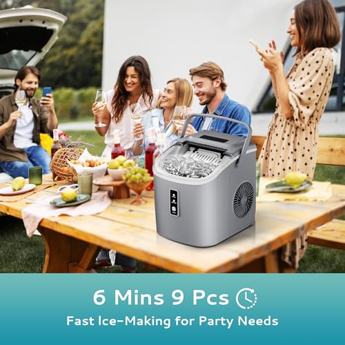 Portable Countertop Ice Maker with Carry Handle V562185