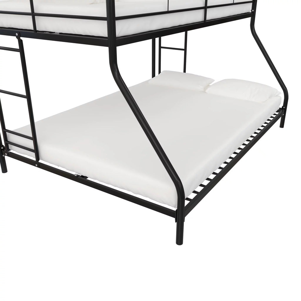 Twin over Full Metal Bunk Bed, Black B6649