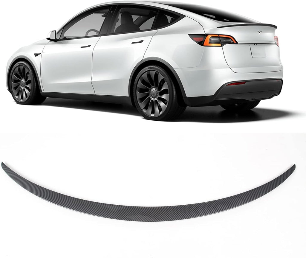 Matte Carbon Fiber Rear Trunk Spoiler for Tesla Model Y I626345