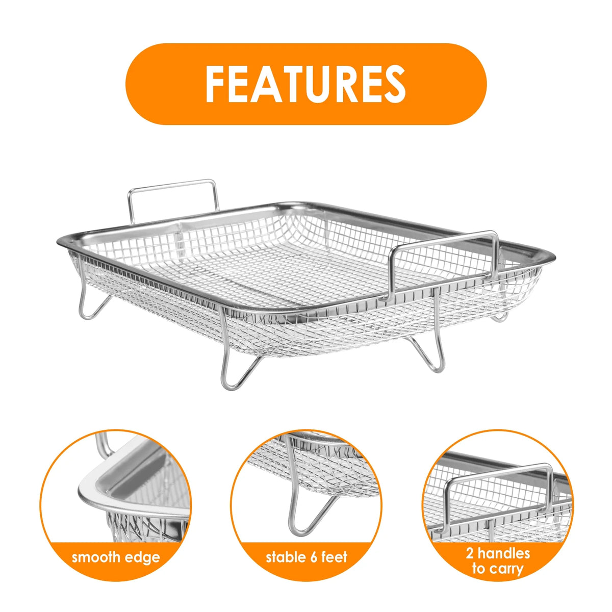 Stainless Steel Air Fryer Basket R620879