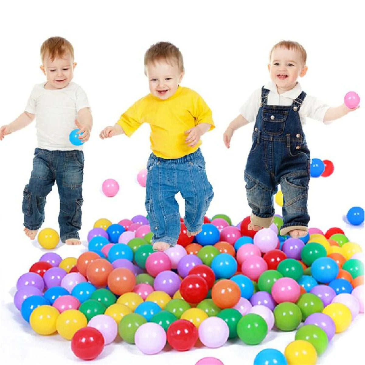 50PCS 5.5cm Colorful Soft Plastic Ocean Balls K30217