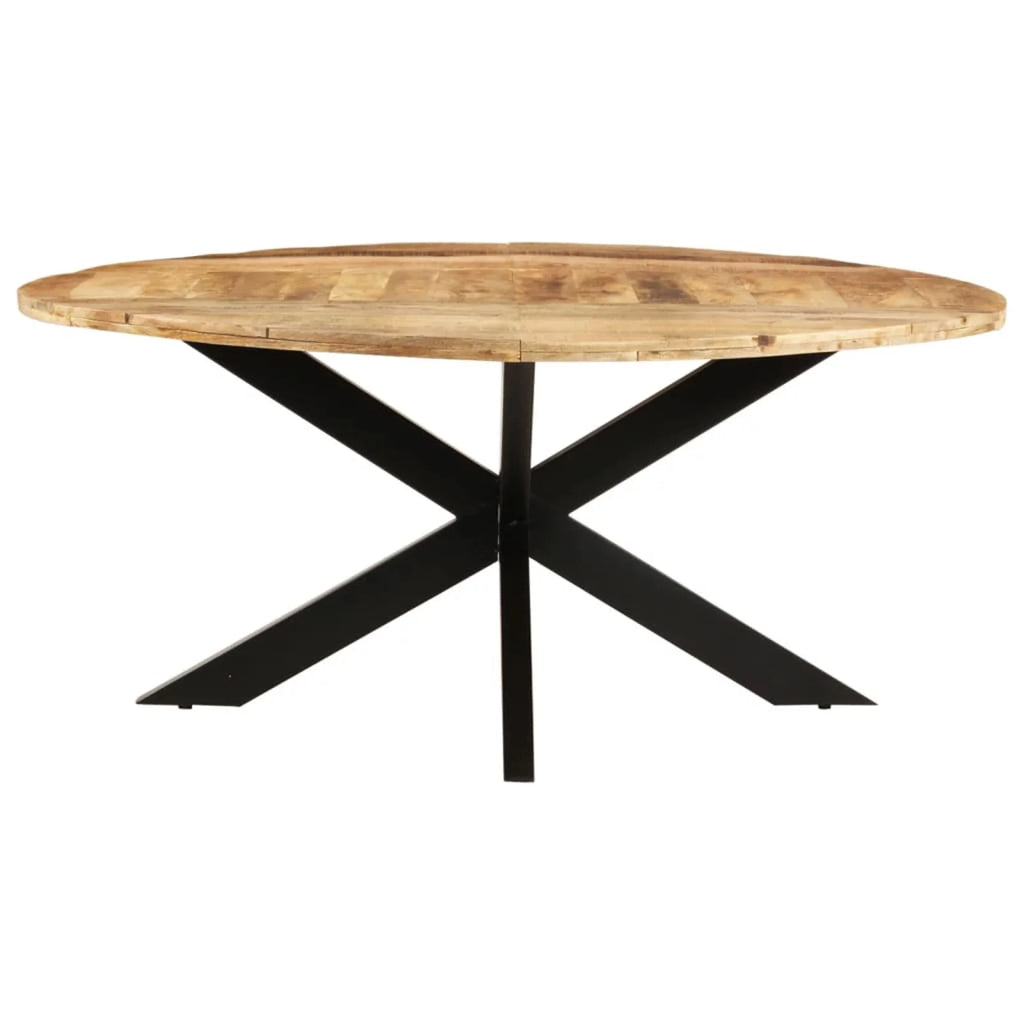 Round Rough Mango Wood Dining Table G957170