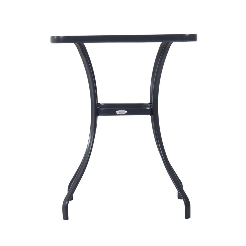27 Square Tempered Glass Outdoor Dining Table H703