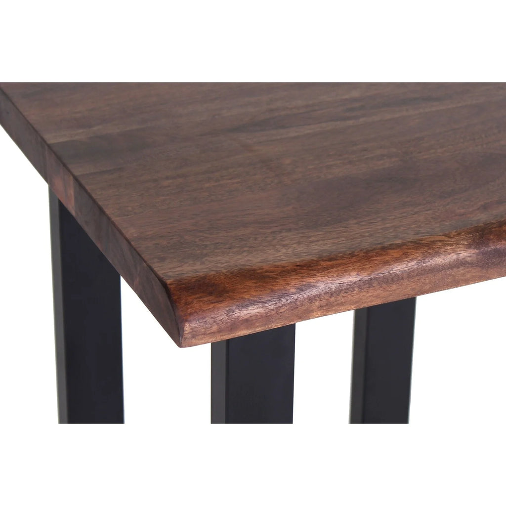 24" Wood Live Edge Counter Stool F9278