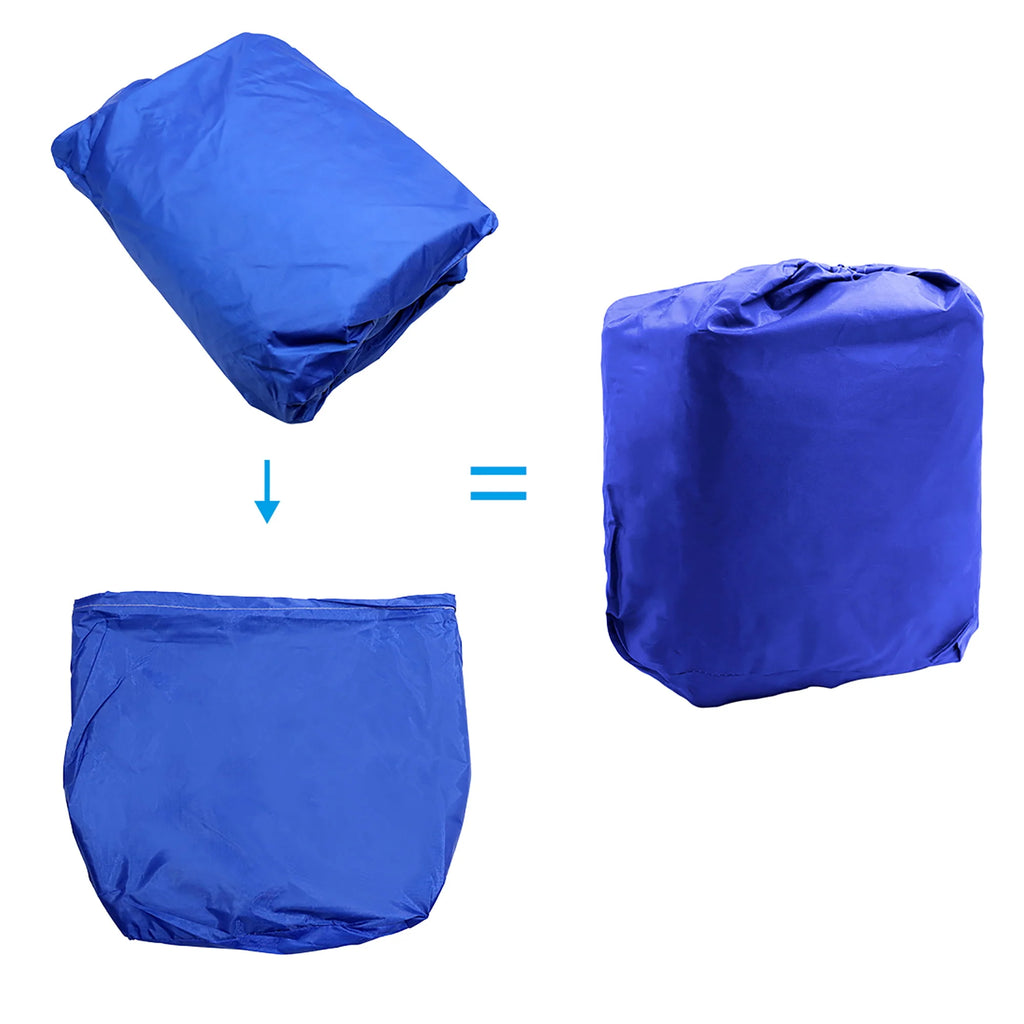 Blue 210D Waterproof Trailerable V-Hull Boat Cover A8039